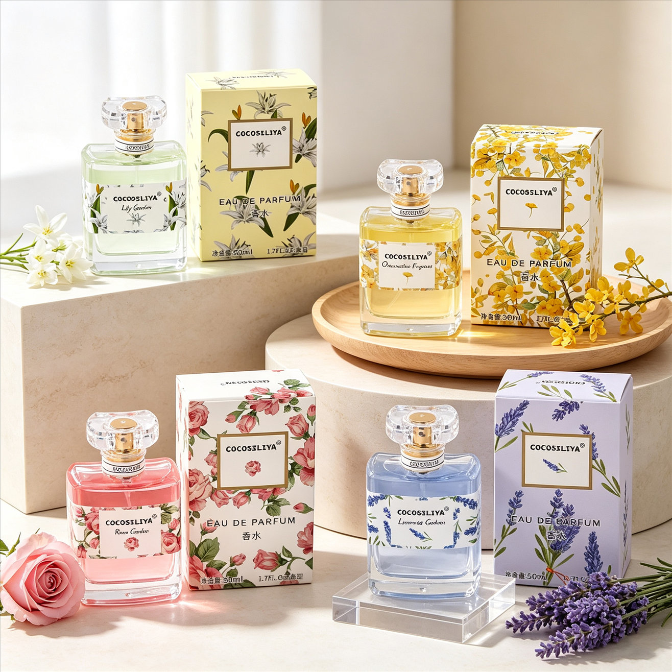 Women'S Perfume Rose Fragrance - Kadınlar İçin Parfüm, 1.7oz X 2'li